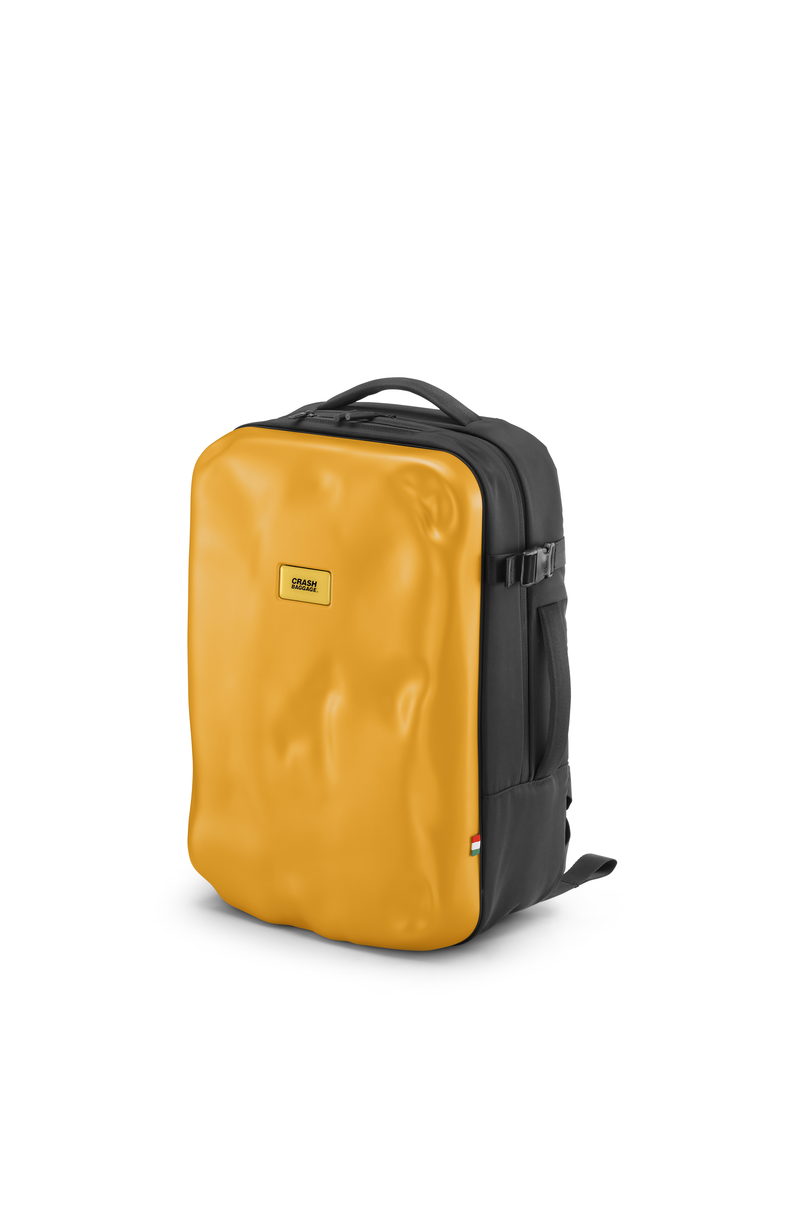 Crash baggage_iconic_backpack_3-4 sx_giallo – CRASH BAGGAGE（クラッシュバゲージ）公式通販